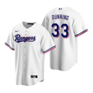 Men's Dane Dunning Texas Rangers Cool Base Jersey Red White
