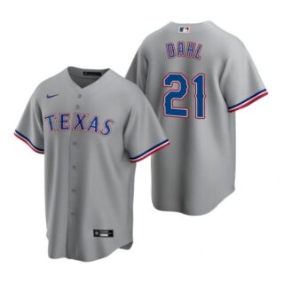Men's David Dahl Texas Rangers Cool Base Jersey White Gray