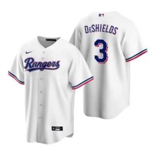 Men's Delino Deshields Texas Rangers Cool Base Jersey Red White