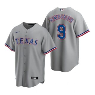 Men's Isiah Kiner Falefa Texas Rangers Cool Base Jersey White Gray
