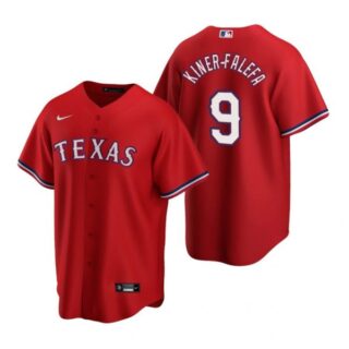 Men's Isiah Kiner Falefa Texas Rangers Cool Base Jersey White Red