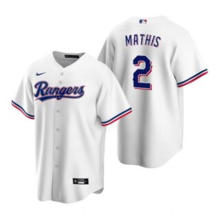 Men's Jeff Mathis Texas Rangers Cool Base Jersey Royal White