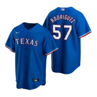 Men's Joely Rodriguez Texas Rangers Cool Base Jersey Light Blue Royal