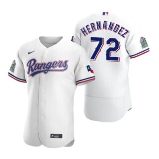 Men's Jonathan Hernandez Texas Rangers Flex Base Jersey Scarlet White