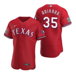 Men's Kohei Arihara Texas Rangers Flex Base Jersey Scarlet Scarlet