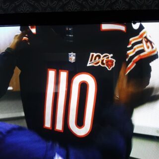 Custom 2019 Chicago Bears #110 April Fools 100th Season Jersey