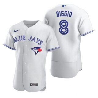 Men's Cavan Biggio Toronto Blue Jays Flex Base Jersey Gray White