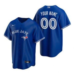 Custom Toronto Blue Jays Cool Base Jersey Royal Royal