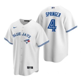 Men's George Springer Toronto Blue Jays Cool Base Jersey White White