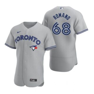 Men's Jordan Romano Toronto Blue Jays Flex Base Jersey Gray Gray