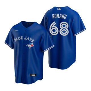 Men's Jordan Romano Toronto Blue Jays Cool Base Jersey White Royal