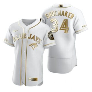 Men's Matt Shoemaker Toronto Blue Jays Flex Base Jersey White Golden White Golden