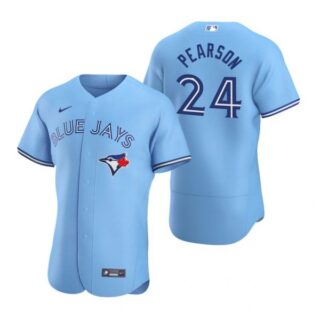 Men's Nate Pearson Toronto Blue Jays Flex Base Jersey Powder Blue Powder Blue