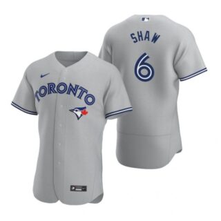 Men's Travis Shaw Toronto Blue Jays Flex Base Jersey Gray Gray
