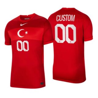 Men's Custom Turkey National Red Away Jersey