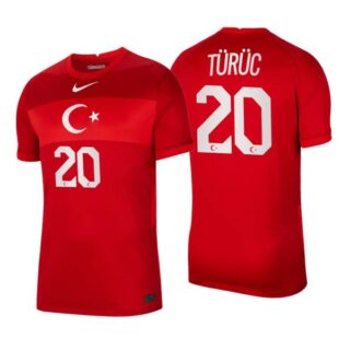 Men's Deniz Turuc Turkey National Red Away Jersey