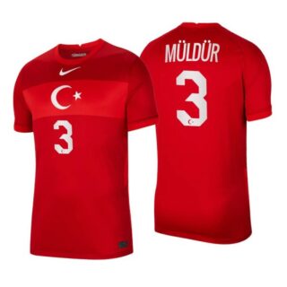 Men's Mert Muldur Turkey National Red Away Jersey