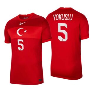 Men's Okay Yokuslu Turkey National Red Away Jersey