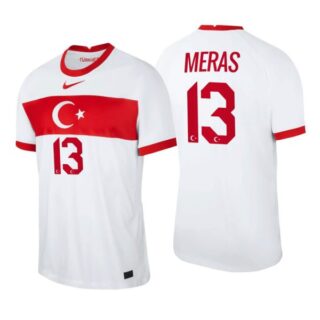 Men's Umut Meras Turkey National White Home Jersey