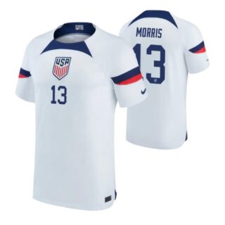 Youth Jordan Morris USMNT National Team White Home Soccer Jersey 2022-23