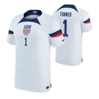 Youth Matt Turner USMNT National Team White Home Soccer Jersey 2022-23