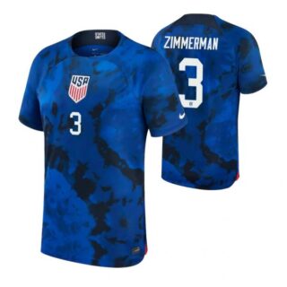 Youth Walker Zimmerman USMNT National Team Blue Away Soccer Jersey 2022-23