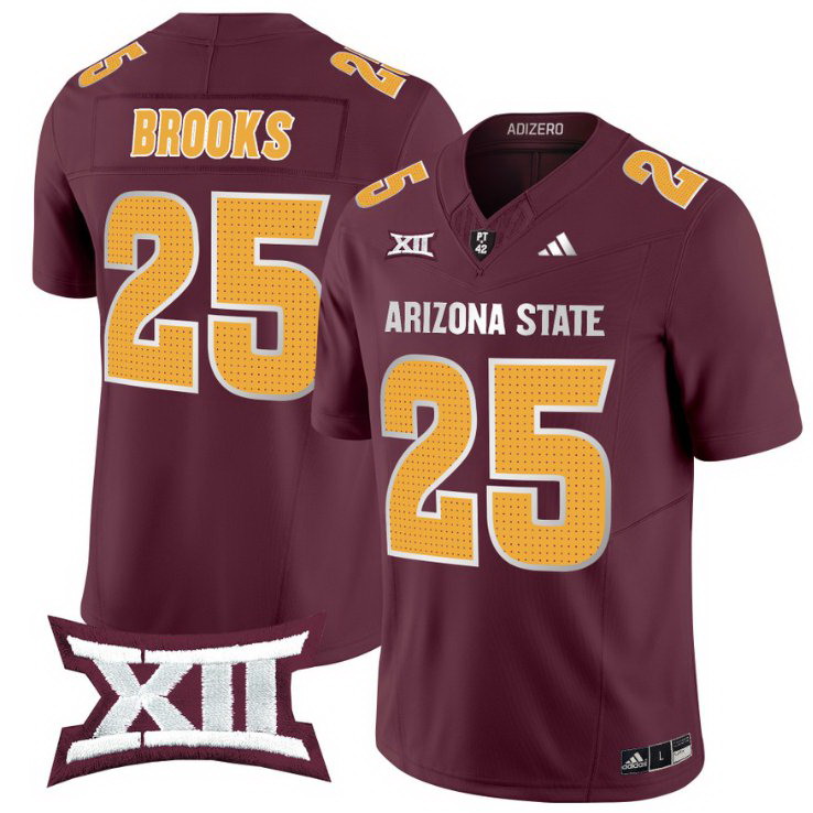 DeCarlos Brooks Jersey #25 Arizona State Sun Devils 2024 Vapor Limited Maroon