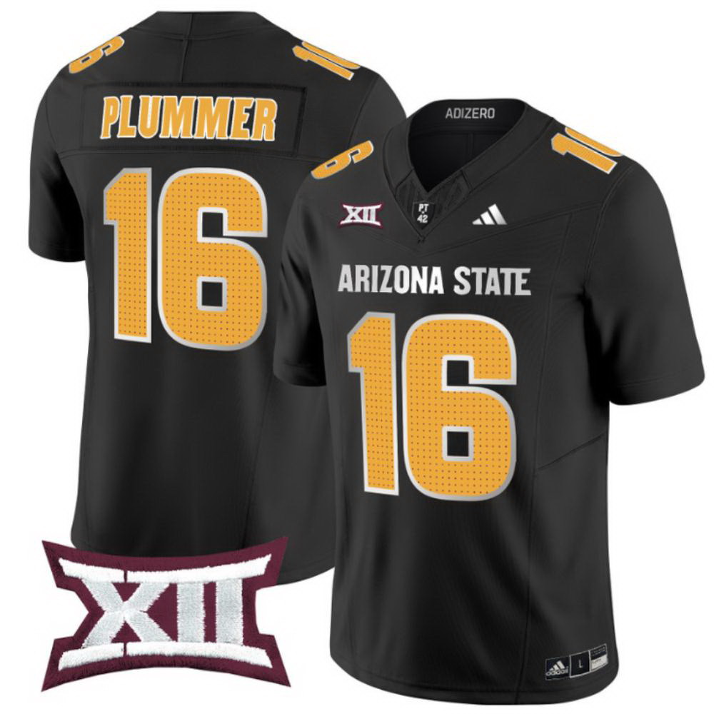 Jake Plummer Jersey #16 Arizona State Sun Devils 2024 Vapor Limited Black