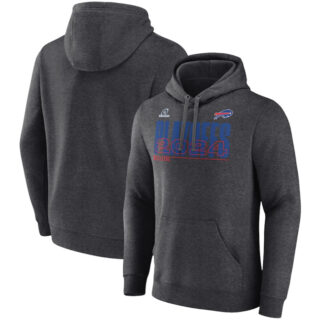 Men's Buffalo Bills Charcoal 2024 Playoffs Pullover Hoodie