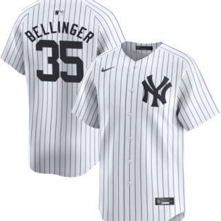 Men's New York Yankees #35 Cody Bellinger White 2024 Home Limited With Name Stitched Baseball Jersey