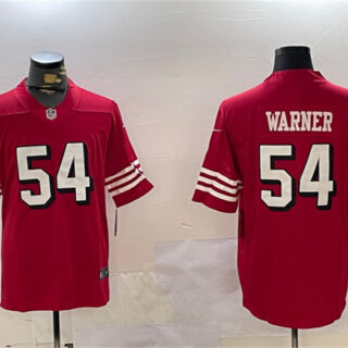 Men's San Francisco 49ers #54 Fred Warner Red Vapor Untouchable Limited Stitched Jersey