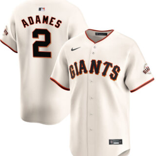 Men's San Francisco Giants #2 Willy Adames Cream 2024 Home Limited Stitched Baseball Jersey
