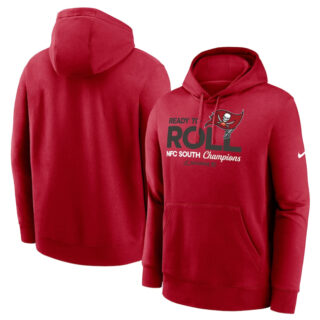 Men's Tampa Bay Buccaneers Red 2024 NFC South Champions Locker Room Trophy Collection Pullover Hoodie
