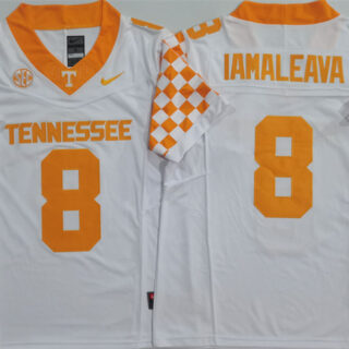 Men's Tennessee Volunteers #8 Nico Iamaleava White 2024 F.U.S.E. Stitched Jersey