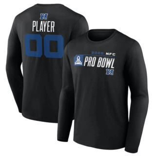 Men's Black NFC 2025 Pro Bowl Long Sleeve T-Shirt