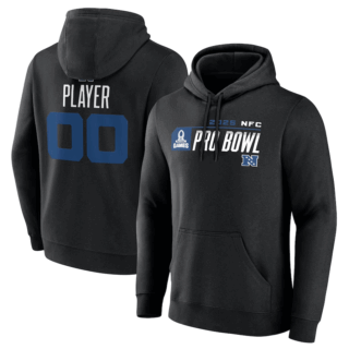 Custom NFC 2025 Pro Bowl Pullover Hoodie- Black