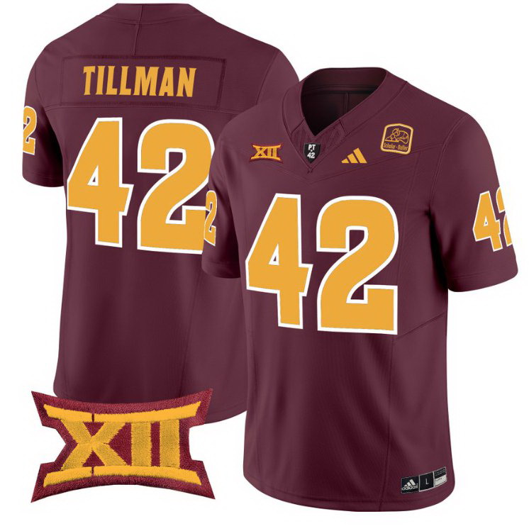 Pat Tillman Jersey #42 Arizona State Sun Devils Vapor Limited College Football Maroon