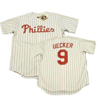 Men's BOB UECKER Philadelphia Phillies 1966 Home Throwback Baseball Jerseys
