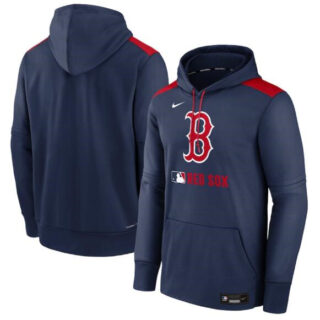 Men's Boston Red Sox Navy Collection Performance Pullover Hoodie