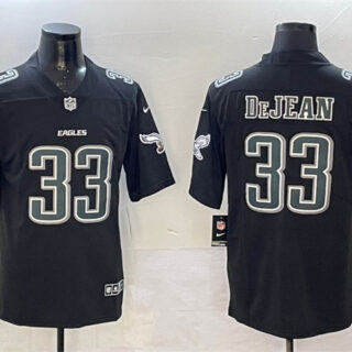 Men's Philadelphia Eagles #33 Cooper DeJean Black Fashion New Vapor Untouchable Limited Stitched Football Jersey