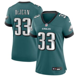 Women's Cooper DeJean #33 Philadelphia Eagles Team Game Jersey - Midnight Green