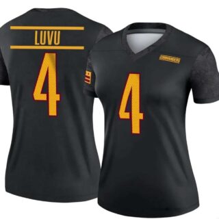 Women's Legend Black #4 Frankie Luvu Washington Commanders Alternate Jersey