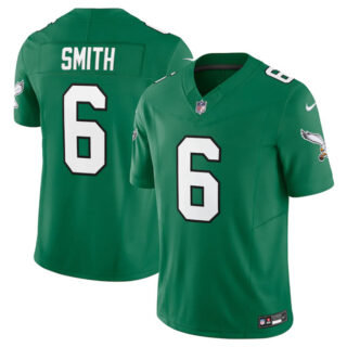 Youth Philadelphia Eagles #6 DeVonta Smith Green F.U.S.E. Throwback Vapor Untouchable Limited Stitched Football Jersey