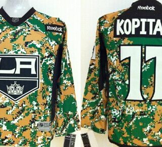 Youth Los Angeles Kings #11 Anze Kopitar 2014 Camo Jersey