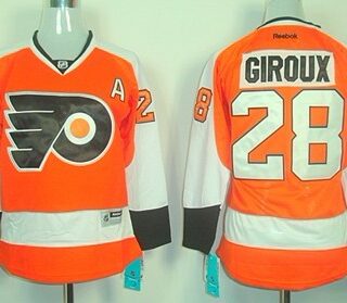 Women's Philadelphia Flyers #28 Claude Giroux Orange Jersey