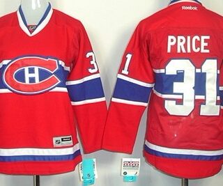 Women's Montreal Canadiens #31 Carey Price Red Womens Jersey