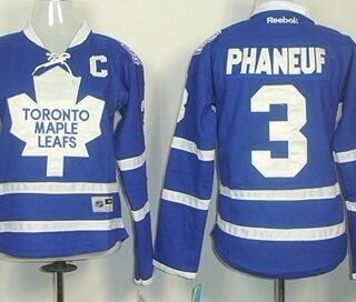 Women's Toronto Maple Leafs #3 Dion Phaneuf Blue s Jersey