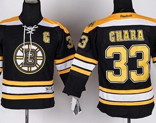 Youth Boston Bruins #33 Zdeno Chara Black Jersey