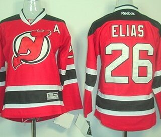 Youth New Jersey Devils #26 Patrik Elias Red With Black Jersey