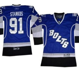 Youth Tampa Bay Lightning #91 Steven Stamkos Blue Third Jersey